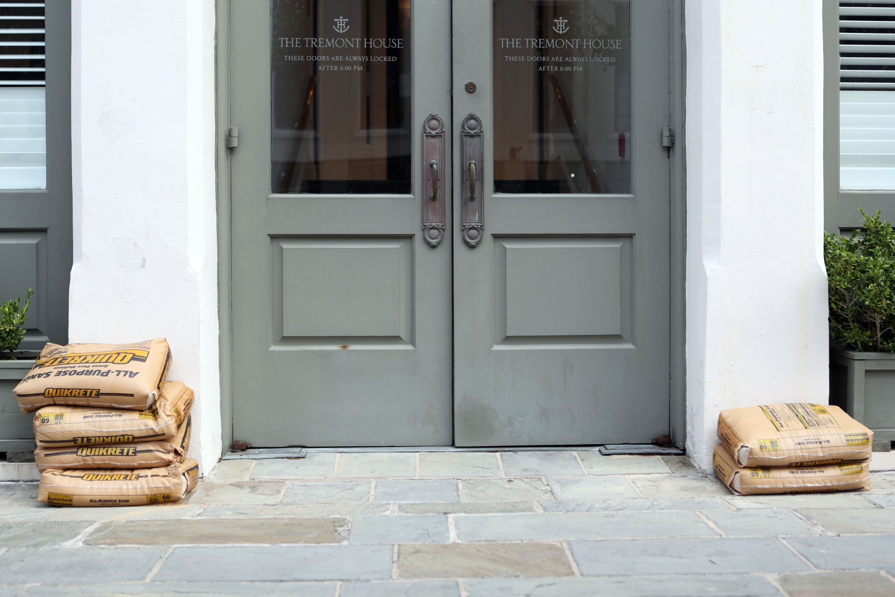 Sandbags for storm
